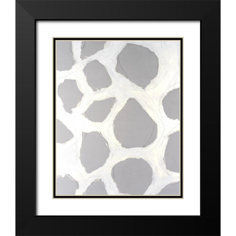 Sublunar II Black Modern Wood Framed Art Print with Double Matting by Willett, Michael