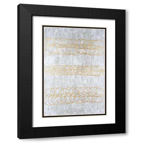 Frosted Helix I Black Modern Wood Framed Art Print with Double Matting by Willett, Michael
