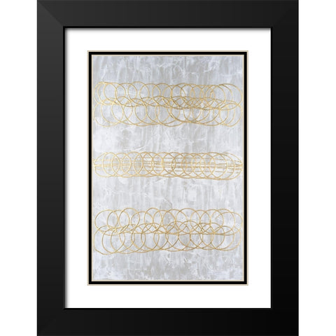 Frosted Helix I Black Modern Wood Framed Art Print with Double Matting by Willett, Michael