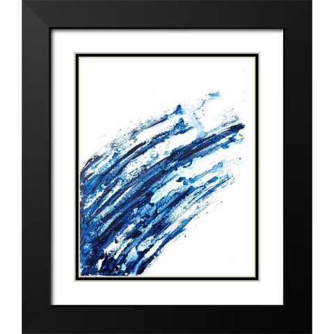Indigo Arch I Black Modern Wood Framed Art Print with Double Matting by Willett, Michael