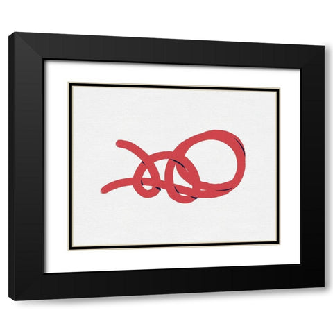 Sailing Knot II Black Modern Wood Framed Art Print with Double Matting by Green, Jacob