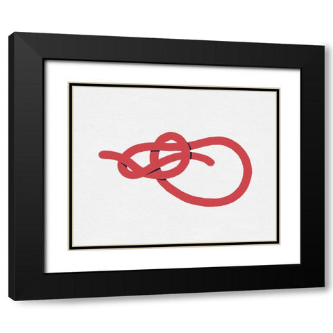 Sailing Knot IV Black Modern Wood Framed Art Print with Double Matting by Green, Jacob