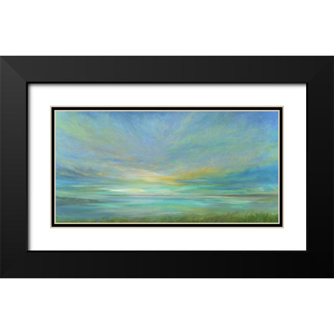 View From the Beach Black Modern Wood Framed Art Print with Double Matting by Finch, Sheila