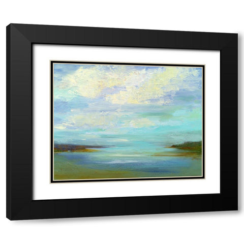 Little Inlet Black Modern Wood Framed Art Print with Double Matting by Finch, Sheila