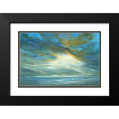 Coastal Light Song Black Modern Wood Framed Art Print with Double Matting by Finch, Sheila