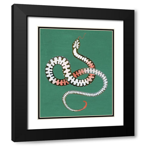 Serpent Shapes I Black Modern Wood Framed Art Print with Double Matting by Popp, Grace