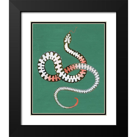 Serpent Shapes I Black Modern Wood Framed Art Print with Double Matting by Popp, Grace