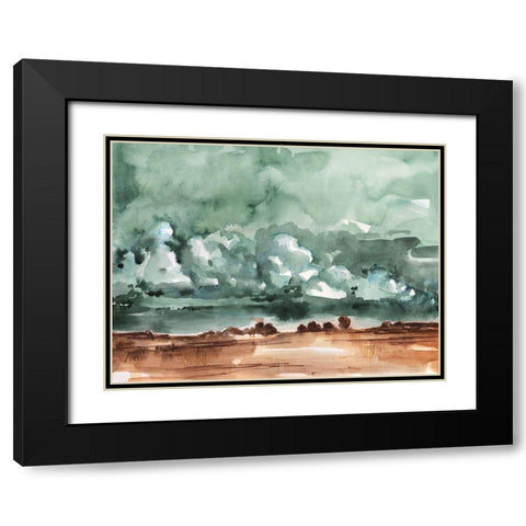 Drifting Rainclouds II Black Modern Wood Framed Art Print with Double Matting by Parker, Jennifer Paxton