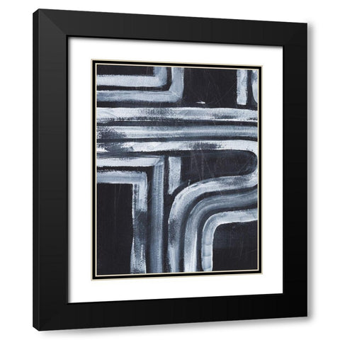 Hugging the Turns I Black Modern Wood Framed Art Print with Double Matting by Harper, Ethan