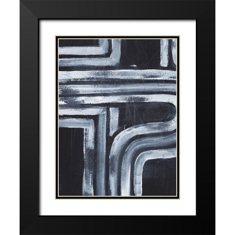 Hugging the Turns I Black Modern Wood Framed Art Print with Double Matting by Harper, Ethan
