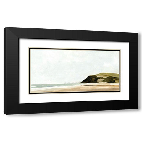 Pale Coast II Black Modern Wood Framed Art Print with Double Matting by Caroline, Emma