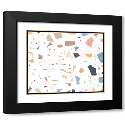 Confetti Abstract I Black Modern Wood Framed Art Print with Double Matting by OToole, Tim