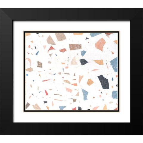 Confetti Abstract I Black Modern Wood Framed Art Print with Double Matting by OToole, Tim