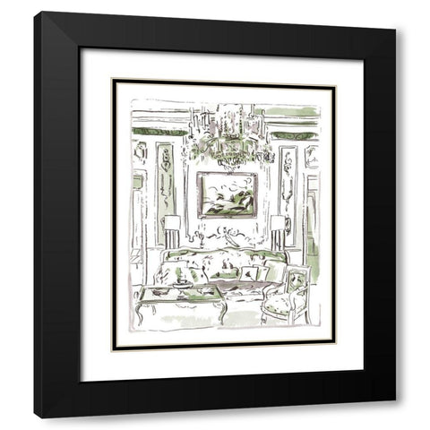 The Vintage Room I Black Modern Wood Framed Art Print with Double Matting by Wang, Melissa