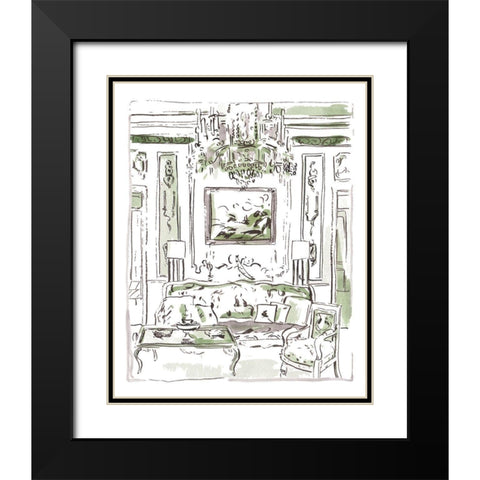 The Vintage Room I Black Modern Wood Framed Art Print with Double Matting by Wang, Melissa