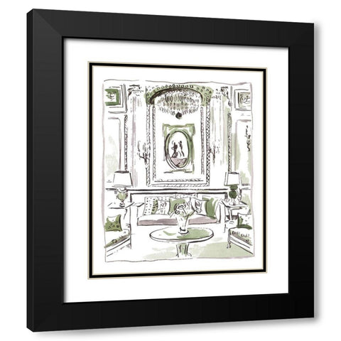 The Vintage Room III Black Modern Wood Framed Art Print with Double Matting by Wang, Melissa