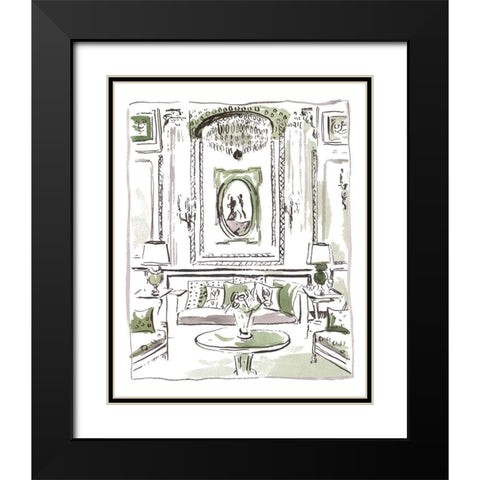 The Vintage Room III Black Modern Wood Framed Art Print with Double Matting by Wang, Melissa