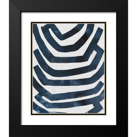 Ramblas II Black Modern Wood Framed Art Print with Double Matting by Vess, June Erica