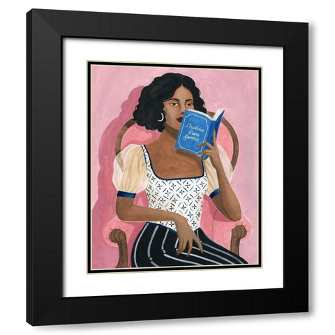 Sunday Times II Black Modern Wood Framed Art Print with Double Matting by Popp, Grace