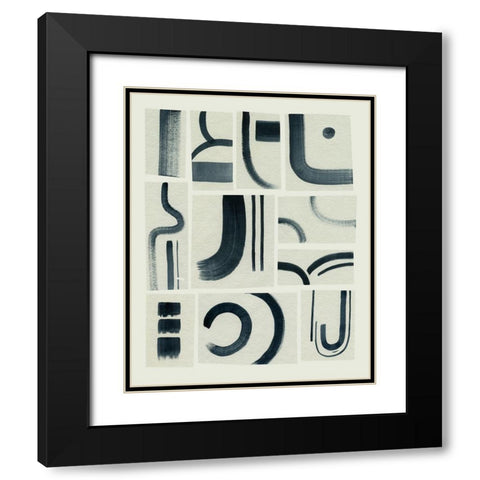 Modern Marks I Black Modern Wood Framed Art Print with Double Matting by Popp, Grace