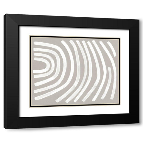 Broken Rainbow II Black Modern Wood Framed Art Print with Double Matting by Caroline, Emma