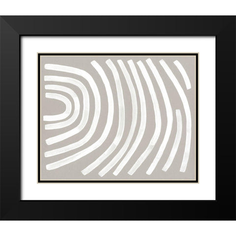 Broken Rainbow II Black Modern Wood Framed Art Print with Double Matting by Caroline, Emma