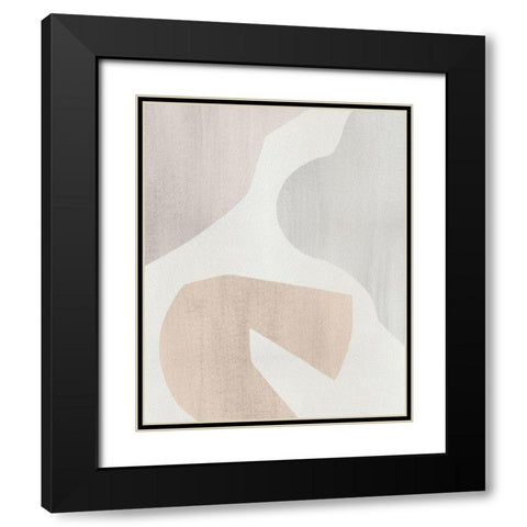 Shaping Soft I Black Modern Wood Framed Art Print with Double Matting by Popp, Grace