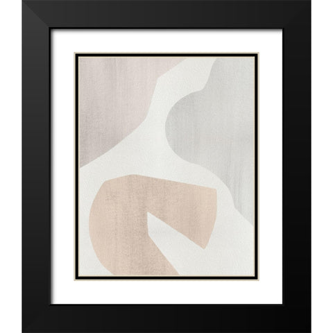 Shaping Soft I Black Modern Wood Framed Art Print with Double Matting by Popp, Grace