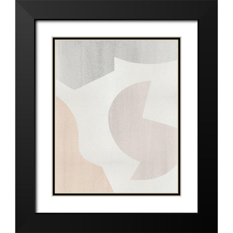 Shaping Soft II Black Modern Wood Framed Art Print with Double Matting by Popp, Grace