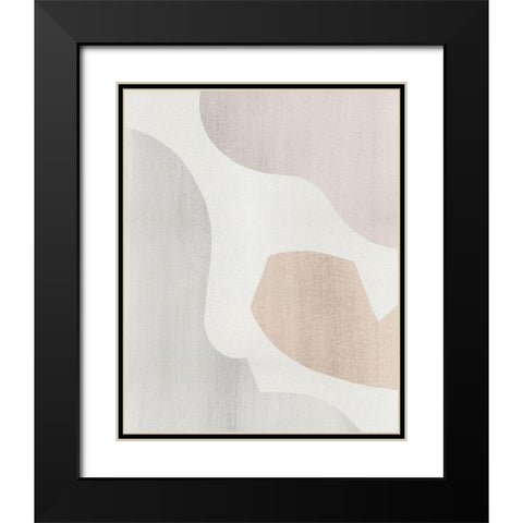 Shaping Soft III Black Modern Wood Framed Art Print with Double Matting by Popp, Grace