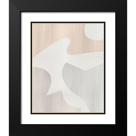 Shaping Soft IV Black Modern Wood Framed Art Print with Double Matting by Popp, Grace