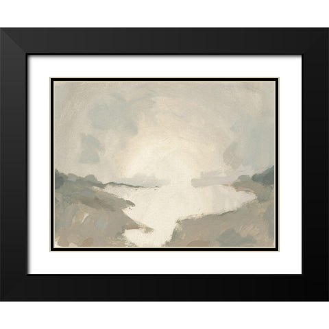 Smoke River I Black Modern Wood Framed Art Print with Double Matting by Green, Jacob