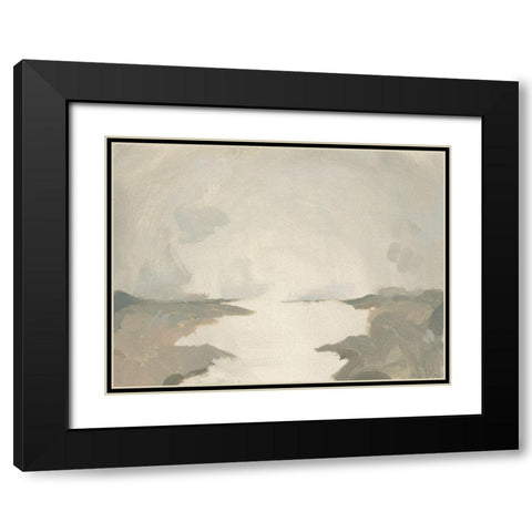 Smoke River IV Black Modern Wood Framed Art Print with Double Matting by Green, Jacob