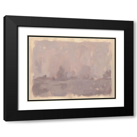 Foggy Inland II Black Modern Wood Framed Art Print with Double Matting by Green, Jacob