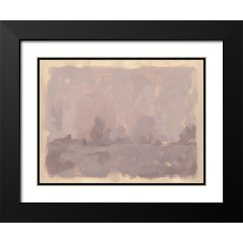 Foggy Inland II Black Modern Wood Framed Art Print with Double Matting by Green, Jacob