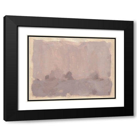 Foggy Inland III Black Modern Wood Framed Art Print with Double Matting by Green, Jacob