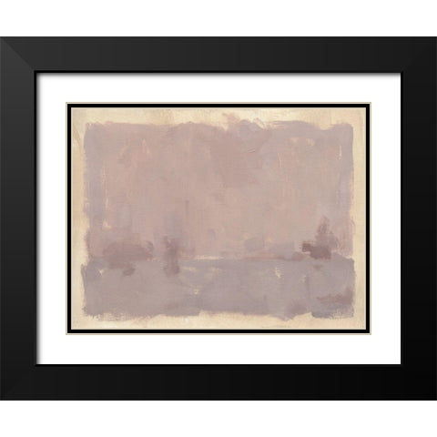 Foggy Inland IV Black Modern Wood Framed Art Print with Double Matting by Green, Jacob