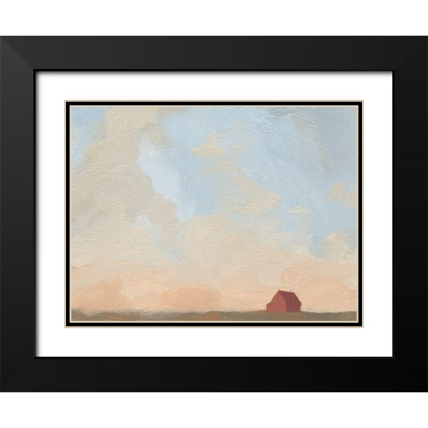 Late Summer Sky II Black Modern Wood Framed Art Print with Double Matting by Green, Jacob
