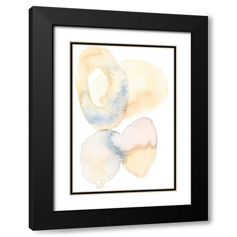 Soft Hued I Black Modern Wood Framed Art Print with Double Matting by Moore, Regina