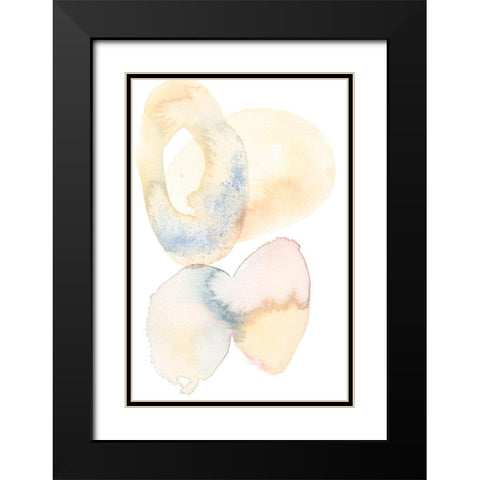 Soft Hued I Black Modern Wood Framed Art Print with Double Matting by Moore, Regina
