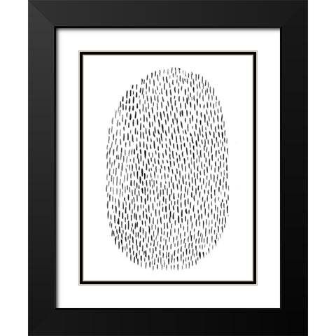 Unpretentious I Black Modern Wood Framed Art Print with Double Matting by Moore, Regina
