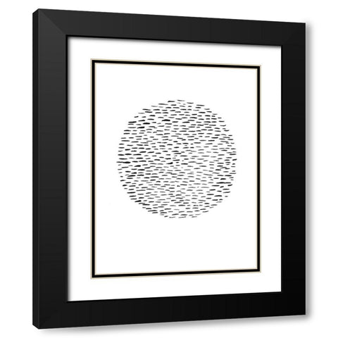 Unpretentious IV Black Modern Wood Framed Art Print with Double Matting by Moore, Regina