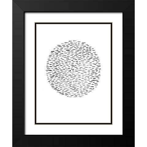 Unpretentious IV Black Modern Wood Framed Art Print with Double Matting by Moore, Regina