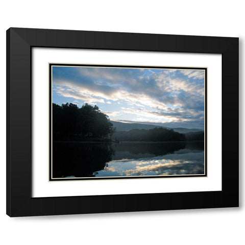 Smith Mountain Lake I Black Modern Wood Framed Art Print with Double Matting by Chandler, Sharon