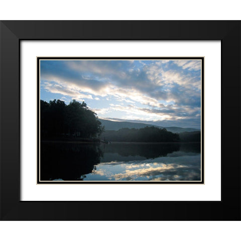 Smith Mountain Lake I Black Modern Wood Framed Art Print with Double Matting by Chandler, Sharon