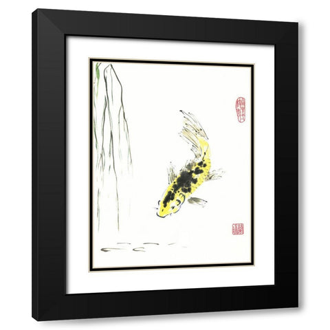 Determined Black Modern Wood Framed Art Print with Double Matting by Rae, Nan
