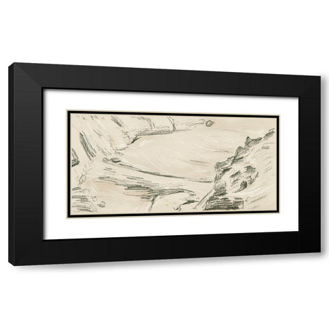 The Secret Island II Black Modern Wood Framed Art Print with Double Matting by Wang, Melissa