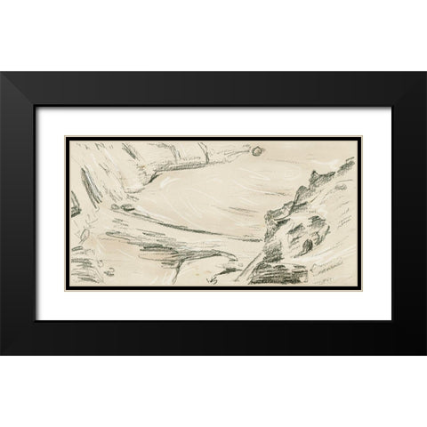 The Secret Island II Black Modern Wood Framed Art Print with Double Matting by Wang, Melissa