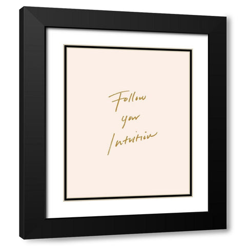 Trusting Affirmation I Black Modern Wood Framed Art Print with Double Matting by Warren, Annie