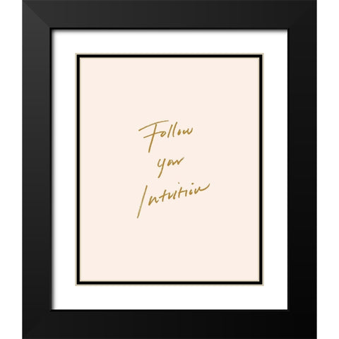 Trusting Affirmation I Black Modern Wood Framed Art Print with Double Matting by Warren, Annie